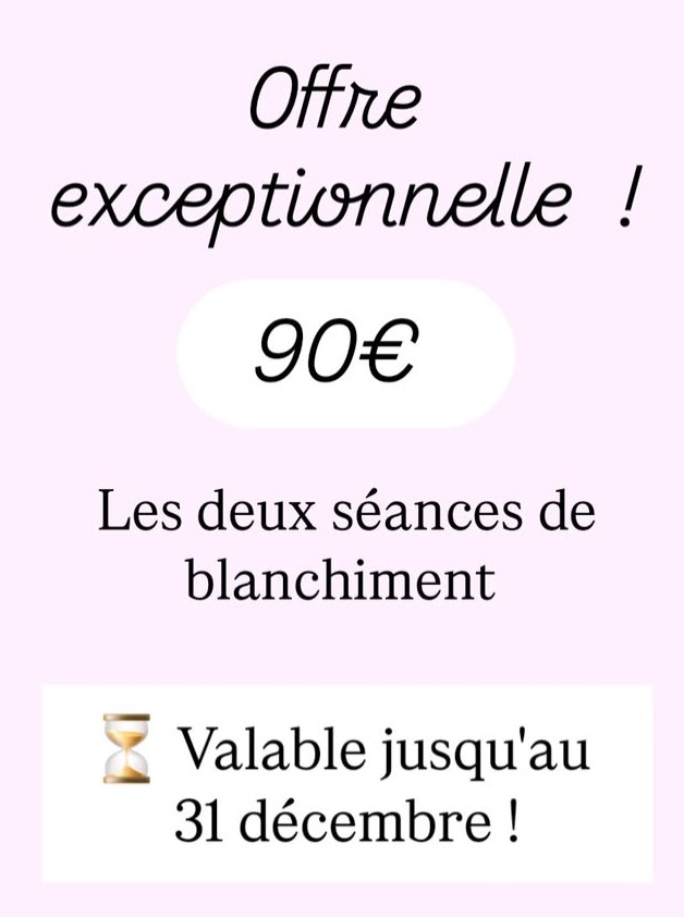 offre promo blanchiment dentaire